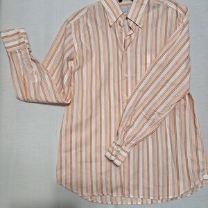 Altea Red and White Dress Shirt Vertical Stripes